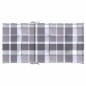 vidaXL Cojín silla de jardín respaldo bajo 4 uds tela a cuadros gris vidaXL Cojín silla de jardín respaldo bajo 4 uds tela a cuadros gris
