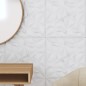 vidaXL Paneles de pared 48 uds EPS amatista blanco 50x50 cm 12 m² vidaXL Paneles de pared 48 uds EPS amatista blanco 50x50 cm 12 m²