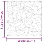 vidaXL Paneles de pared 48 uds EPS amatista blanco 50x50 cm 12 m² vidaXL Paneles de pared 48 uds EPS amatista blanco 50x50 cm 12 m²