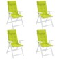 vidaXL Cojines de silla respaldo alto 4 uds tela Oxford verde brillo vidaXL Cojines de silla respaldo alto 4 uds tela Oxford verde brillo
