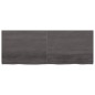vidaXL Estante pared madera roble tratada marrón oscuro 160x60x(2-4)cm