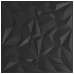 vidaXL Paneles de pared 24 uds EPS amatista negro 50x50 cm 6 m² 