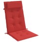 vidaXL Cojines de silla con respaldo alto 2 uds tela Oxford rojo