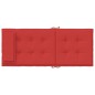 vidaXL Cojines de silla con respaldo alto 2 uds tela Oxford rojo