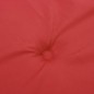 vidaXL Cojines de silla con respaldo alto 2 uds tela Oxford rojo