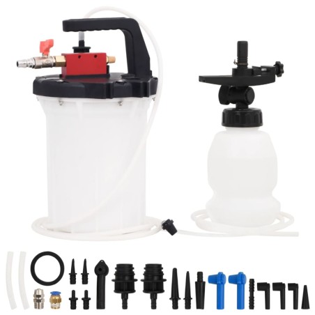 vidaXL Purgador de frenos blanco y negro 3 L