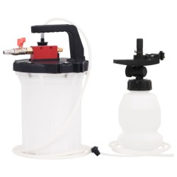 vidaXL Purgador de frenos blanco y negro 3 L