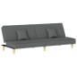 vidaXL Sofá cama de tela gris oscuro vidaXL Sofá cama de tela gris oscuro