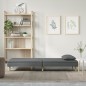 vidaXL Sofá cama de tela gris oscuro vidaXL Sofá cama de tela gris oscuro