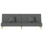 vidaXL Sofá cama de tela gris oscuro vidaXL Sofá cama de tela gris oscuro