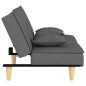 vidaXL Sofá cama de tela gris oscuro vidaXL Sofá cama de tela gris oscuro
