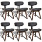 vidaXL Sillas de comedor 6 unidades madera curvada y cuero artificial vidaXL Sillas de comedor 6 unidades madera curvada y cuero artificial