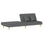 vidaXL Sofá cama de tela gris oscuro vidaXL Sofá cama de tela gris oscuro