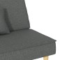 vidaXL Sofá cama de tela gris oscuro vidaXL Sofá cama de tela gris oscuro