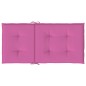 vidaXL Cojines para silla con respaldo bajo 4 uds tela rosa vidaXL Cojines para silla con respaldo bajo 4 uds tela rosa