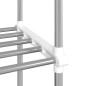 vidaXL Estantería para microondas aluminio blanco 51x27x63 cm vidaXL Estantería para microondas aluminio blanco 51x27x63 cm