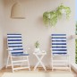 vidaXL Cojines silla de respaldo alto 2 uds tela a rayas azul y blanco vidaXL Cojines silla de respaldo alto 2 uds tela a rayas azul y blanco