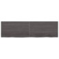 vidaXL Estante pared madera roble tratada marrón oscuro 140x40x(2-4)cm vidaXL Estante pared madera roble tratada marrón oscuro 140x40x(2-4)cm
