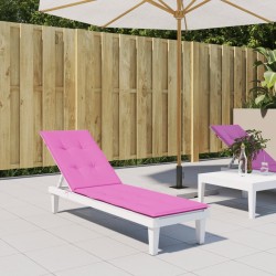 vidaXL Cojín para tumbona tela Oxford rosa