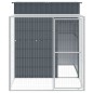 vidaXL Gallinero con corral acero galvanizado gris 165x251x181 cm vidaXL Gallinero con corral acero galvanizado gris 165x251x181 cm