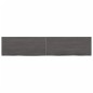 vidaXL Estante pared madera roble tratada marrón oscuro 140x30x(2-4)cm vidaXL Estante pared madera roble tratada marrón oscuro 140x30x(2-4)cm