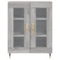 vidaXL Aparador alto madera contrachapada gris sonoma 69,5x34x180 cm vidaXL Aparador alto madera contrachapada gris sonoma 69,5x34x180 cm