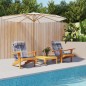 vidaXL Cojines para silla Adirondack 2 uds tela Oxford a cuadros gris vidaXL Cojines para silla Adirondack 2 uds tela Oxford a cuadros gris