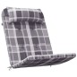 vidaXL Cojines para silla Adirondack 2 uds tela Oxford a cuadros gris vidaXL Cojines para silla Adirondack 2 uds tela Oxford a cuadros gris