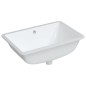 vidaXL Lavabo de baño rectangular cerámica blanco 60x40x21 cm vidaXL Lavabo de baño rectangular cerámica blanco 60x40x21 cm