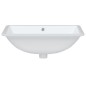 vidaXL Lavabo de baño rectangular cerámica blanco 60x40x21 cm vidaXL Lavabo de baño rectangular cerámica blanco 60x40x21 cm