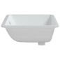 vidaXL Lavabo de baño rectangular cerámica blanco 60x40x21 cm vidaXL Lavabo de baño rectangular cerámica blanco 60x40x21 cm