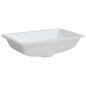 vidaXL Lavabo de baño rectangular cerámica blanco 60x40x21 cm vidaXL Lavabo de baño rectangular cerámica blanco 60x40x21 cm