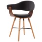 vidaXL Sillas de comedor 2 uds cuero sintético y madera curvada negro vidaXL Sillas de comedor 2 uds cuero sintético y madera curvada negro