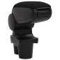 vidaXL Reposabrazos para coche ABS negro 13x36x(30-46) cm
