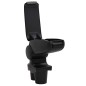 vidaXL Reposabrazos para coche ABS negro 13x36x(30-46) cm