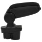 vidaXL Reposabrazos para coche ABS negro 13x36x(30-46) cm