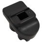 vidaXL Reposabrazos para coche ABS negro 13x36x(30-46) cm