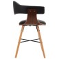 vidaXL Sillas de comedor 2 uds cuero sintético y madera curvada negro vidaXL Sillas de comedor 2 uds cuero sintético y madera curvada negro