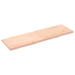 vidaXL Tablero de mesa madera maciza borde natural 160x50x(2-4) cm