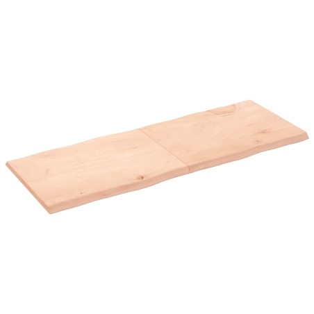 vidaXL Tablero de mesa madera maciza borde natural 160x60x(2-4) cm
