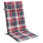 vidaXL Cojines de silla respaldo alto 6 uds tela Oxford a cuadros rojo vidaXL Cojines de silla respaldo alto 6 uds tela Oxford a cuadros rojo