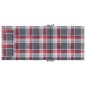 vidaXL Cojines de silla respaldo alto 6 uds tela Oxford a cuadros rojo vidaXL Cojines de silla respaldo alto 6 uds tela Oxford a cuadros rojo