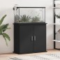 vidaXL Soporte para acuario madera de ingeniería negro 81x36x73 cm