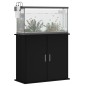 vidaXL Soporte para acuario madera de ingeniería negro 81x36x73 cm