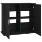 vidaXL Soporte para acuario madera de ingeniería negro 81x36x73 cm