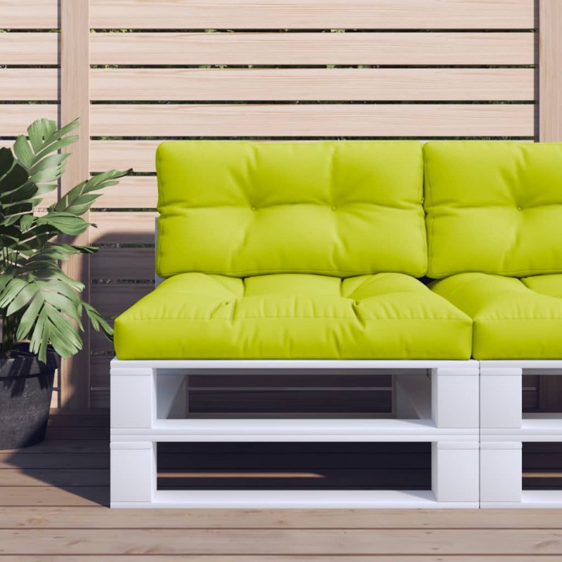 vidaXL Cojín para sofá de palets de tela verde claro 80x40x10 cm vidaXL Cojín para sofá de palets de tela verde claro 80x40x10 cm