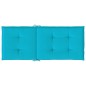 vidaXL Cojines para sillas con respaldo alto 4 uds tela turquesa vidaXL Cojines para sillas con respaldo alto 4 uds tela turquesa