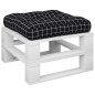 vidaXL Cojín para palés tela a cuadros negro 60x60x12 cm vidaXL Cojín para palés tela a cuadros negro 60x60x12 cm