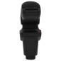 vidaXL Reposabrazos para coche ABS negro 14x35x(37-53) cm