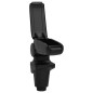 vidaXL Reposabrazos para coche ABS negro 14x35x(37-53) cm